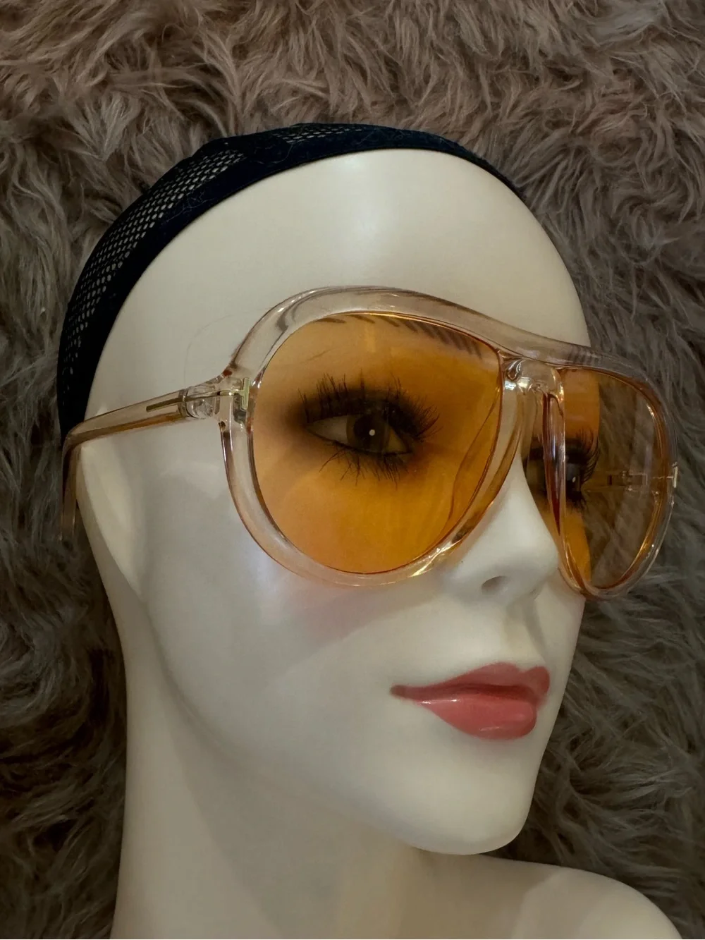 Orange lens aviator sunglasses